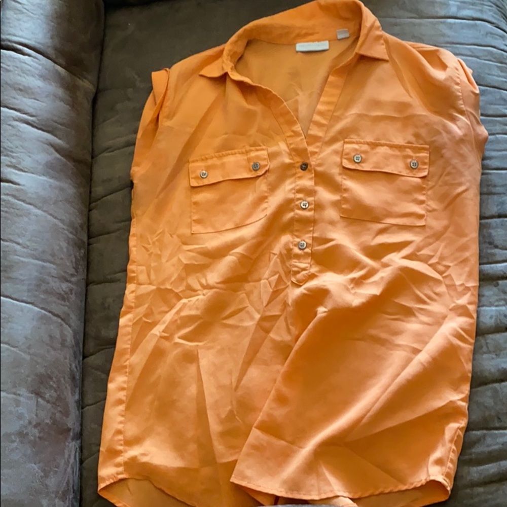 Orange dress shirt